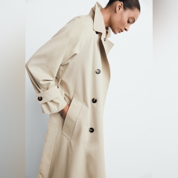 Mango oversized trench coat zara aritzia abercrombie frankie shop theory ASOS - Picture 3 of 10